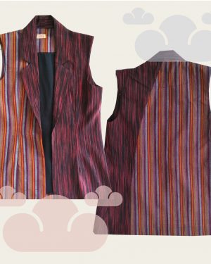 BAJU LURIK KERJA - Rhea Outer RED